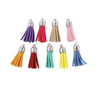 Uonlytech 1 Jeu Accessoires De Pendentifs Pompons Diy Décorations Multifonctions Pour Porte Clés Et Bijoux Matériaux Artisanaux Colorés Pour Personnalisées 50 Pièces