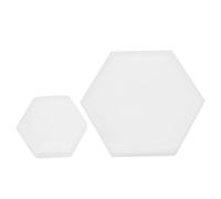 Uonlytech 1 Jeu Moule Silicone Diy Hexagonal Pour Dessous De Flexible Et Transparent Facile À Démouler Et Nettoyer Set Pour Décoration Maison 2 Pièces