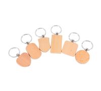 Uonlytech 1 Jeu Porte Clés Personnalisables Lot Pour Diy Souvenirs Et Décorations De Fête Formes Variées Cœur Bouclier 6 Pièces