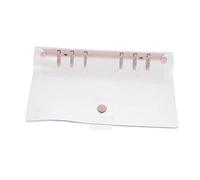 Uonlytech 1 pièce Couverture PVC Transparent pour Cahier à Anneaux Pratique et pour Étudiants et pour Notes Journal et Scrapbooking Couverture Souple Voyage et Organisation