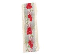 Uonlytech 1 Rouleau Ruban de Dentelle Brodée Décorative pour Bricolage pour Accessoires de Mode Décoration Yards