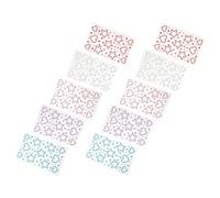 Uonlytech 10 Feuilles Autocollants Gemmes de Cristal de Cœur et Étoile en Acrylique, Autocollants Auto-adhésifs pour Maquillage, Design Artistique Unique et Personnalisation Facile