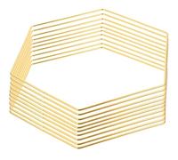 Uonlytech 10 Pièces Anneaux en Fer Hexagonaux Dorés pour Attrape-rêves Soi-même, Résistants et Pratiques, pour Décoration Centre de Table