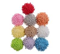 Uonlytech 10 Pièces Balle en Peluche Douce pour Chat, Intérieur Qui Réduit L'ennui et Facile à Nettoyer, Multicolore et Confortable pour Votre Animal Couleur Aléatoire