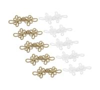 Uonlytech 10 Pièces Boutons de Style Chinois pour Vêtements Lot de Décoratifs pour Cardigan et Cheongsam Fermeture Vintage pour Couture