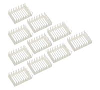 Uonlytech 10 Pièces Cage de Marquage de Reine Apicole en Plastique, | Aiguille pour Cadre Standard, Beige, Isolation de Reine, Support de Marquage, Outil de Ruche