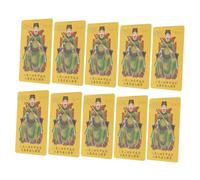 Uonlytech 10 Pièces Carte Amulette Tai Esprit Chinois Traditionnel Li Protection et Succès Design Léger et Portable Cadeau Culturel pour Nouvel an Chinois