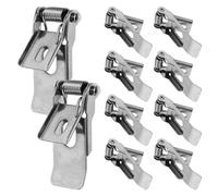 Uonlytech 10 pièces Clips à Ressort pour Éclairage Plafond Accessoires Lampes Encastrées Pinces Fixation Plafonnier Résistantes Fer pour Spot et Panneau LED