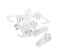 Uonlytech 10 Pièces Clous muraux sans trace Crochet mur sans trace Crochets de suspension pour photos Crochet mural adhésif crochets pour accrocher des photos crochet invisible pp blanche