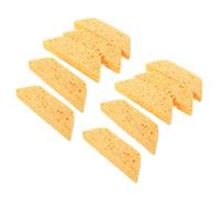 Uonlytech 10 Pièces Éponge à Meuler Le Verre Éponge à Eau pour Broyeur Sponge en Mousse Jaune Compatible Verre et Forets de Meuleuse pour Art et Vitrail