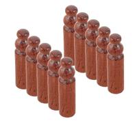 Uonlytech 10 Pièces Fuseaux en Bois Brut Style Vintage pour Étagères, | Bois Peinturable, Usage Display et Projets D’atelier, pour Rails Ouverts et Vitrines Anciennes