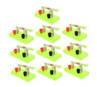 Uonlytech 10 pièces Interrupteur Unipolaire à Lame Simple Outil Expérimentation Électronique Scolaire Connexion à Vis Sécurisée Léger et Adapté Aux Projets Scientifiques