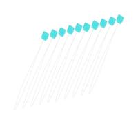 Uonlytech 10 Pièces Long Punch Needle Threading Tools With Plastic Handle Steel Wire Threaders For Embroidery Cross Stitch Hand Sewing DIY Crafts
