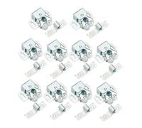 Uonlytech 10 Pièces Loquet de Porte Acier Inoxydable Verrou à Ressort Ajustable pour Armoire Poussoir à Bascule pour Portes de Placard et Meubles