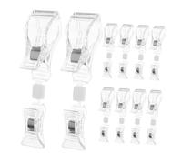 Uonlytech 10 pièces Lot de Clips Étiquettes Rotatifs Plastique Double Face Supports pour Prix Clips pour Rayonnage Vêtements Présentoirs Magasins et Supermarchés Rotation Adaptable Aux