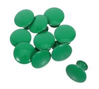 Uonlytech 10 Pièces Lot de Poignées Rétro Vertes pour Armoires Boutons Ronds Alliage de Zinc Style Vintage Poignées Simples à Trou Unique pour Cuisine Placards et Dressing
