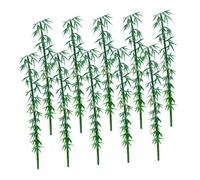 Uonlytech 10 pièces Mini Bamboo Plants Décoratifs PE Bambou Artificiel Miniature pour Micro Paysage Jardin Maquette et Diorama