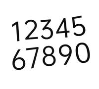 Uonlytech 10 pièces Numéros de Boîte Aux Lettres Autocollants Acrylique de Chiffres pour Maison Bureau Appartement Numéros de Porte Élévés Installation Facile Aux Rayures Usure