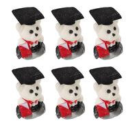Uonlytech 10 Pièces Ours en Bouquet de Remise de Diplômes Décoratif | Décoration de Bouquet, Usage Saison des Diplômés, Petit Format Pratique, Écume et Non-tissé