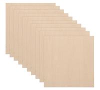 Uonlytech 10 pièces Planches Bois Naturel pour Bricolage Modèle Architecture Décor DIY Artisanat Création Familiale