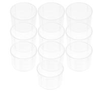Uonlytech 10 pièces PP Transparent Liquid Measuring Cups Multipurpose Beakers With Graduations For Kitchen Medicine And Lab Use Réutilisable