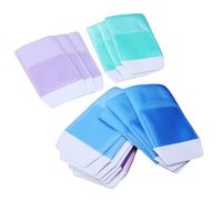 Uonlytech 10 pièces PVC Coloré Pochette Stylo Antichute Médicale Sac Rangement Stylo Inséré pour Usage Quotidien Assortiment Couleurs