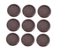 Uonlytech 10 Pièces Roulette Tasse Lit Bouchon De Roue Plancher De Bois Franc Roulette De Meuble en Caoutchouc Tasses Meubles en Caoutchouc Tasses pour Planchers De Bois Franc Meubles Roue