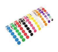 Uonlytech 10 Rouleaux Gommettes Rondes Colorées Autocollantes Étiquettes Adhésives Code Couleur pour Classification Décoration Maison Bureau et École Points Multicolores Petits et Pratiques