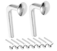 Uonlytech 100 Goupilles De Verrouillage l Forme 5x47 Mm En Fer Galvanisé, Clips De Sécurité Pour Rayonnages à Palettes, 100 Pièces, Boulons Universels Pour Stockage Industriel