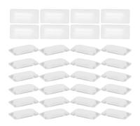 Uonlytech 100 Pièces Cabochons Plats en Verre pour Bijoux, Lot 1,5 X 0,75 | Base Plate Épaisse, Bords Lisses Polis, Transparence Claire, pour Ateliers Créatifs et Supports Photo