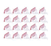 Uonlytech 100 pièces Clips de Câble Auto-adhésifs Réglables pour Gestion des Fils Electriques Organisateur de Fil Mural Blanc Attache Serrage Pratique