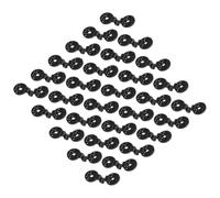 Uonlytech 100 Pièces Clips de Fixation de Tente en Plastique, Pince de Bâche en Plastique, Noir, pour Tentes et Bâches de Piscine, Camping et Randonnée, Faciles à Serrer, Imperméables