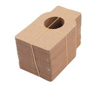 Uonlytech 100 pièces Étiquettes Kraft pour Bouteilles de Vin Suspendues Papier Kraft Résistant pour Identifier et Décorer la Cave à Vin