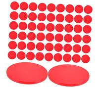 Uonlytech 100 pièces Jetons de Jeu Ronds Couleur Unie Jetons de Bingo Résistants et Pratiques pour Jeux de Société Apprentissage et Comptage Accessoires Poker Lot