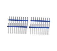 Uonlytech 100 Pièces Kit Aiguilles Doubles pour Machine à Coudre Électrique Multifonction Compatible avec Tissus Tricotés Accessoires Durables pour Couture Domestique