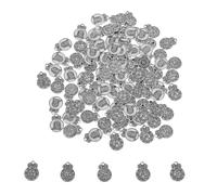 Uonlytech 100 pièces Pendentifs Cinq Éléments Vintage pour Création Bijoux Charms pour Colliers Bracelets et Boucles Oreilles Accessoires de Bijoux Symboles de Chance Métal Assortiment