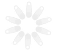 Uonlytech 100 Pièces Roulettes Latérales Silencieuses en Plastique Blanc pour Tringle à Rideaux sans Perçage, Accessoires de Quincaillerie pour Rideaux, Clips Coulissants pour Rails