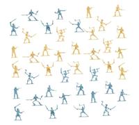 Uonlytech 100pièces Figurines De Soldats Pirates Maquette De Soldat Pirate Guerrier Squelette Jouets De