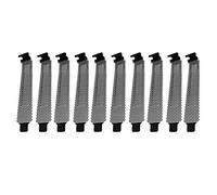 Uonlytech 10pièces Cache pour Emplacement Pci Bloc de Fixation pour Châssis Plaque Obturation pour Boîtier PC Métal Noir