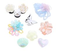 Uonlytech 10pièces Clips Décoratifs pour Chaussures Femme Boucles Amovibles avec Fleurs Artificielles Ornements Élégants pour Talons Hauts Sandales et Sacs Accessoires de Décoration
