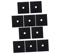 Uonlytech 10pièces Couvre Plaque De Cuisson De Cuisinière Réutilisables Noir Pour Plaque De Faciles à Nettoyer Compatible Avec Les Brûleurs Gas