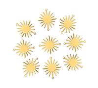 Uonlytech 10pièces Liens Plaqués Simples Pour Bijoux Pendentifs Tournesol Et Maillons De Boucles Oreilles Connecteurs De Bijoux