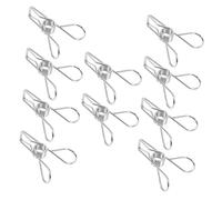 Uonlytech 10pièces Pinces Acier Inoxydable pour Photo Cyanotype Et Affichage Lot de Petites Pinces à Linge pour Bricolage