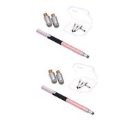 Uonlytech 10pièces Stylet Capacitif avec Embouts De Remplacement Ensemble De Rose pour Tablettes Et Smartphones Outil Écriture Tactile Précis Et Confortable