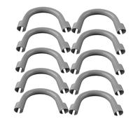 Uonlytech 10pièces Support De Tuyau De Drain Pour Machine à Laver Fixation U-shape Guide De Tuyau Anti-fuite Installation Facile