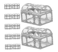 Uonlytech 12 Pièces boîte de bonbons de mariage boîtes de cadeau de mariage Coffre au trésor Plastique