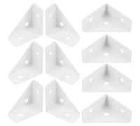 Uonlytech 12 Pièces Équerre d'angle Triangulaire en Fer Blanc | Structure Simple, Résistante à Déformation, Améliore la Stabilité, Renforce les Plaques Métalliques