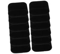 Uonlytech 12 pièces Lot de Coussins de Présentation Velours Noir pour Montres et Bracelets Coussin Affichage Pratique pour Organisateur et Calage Support Polyvalent pour Montre-Bracelet et