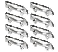 Uonlytech 12 pièces Lot de Roulettes Porte Coulissante Acier pour Vitrine et Meuble Galet de Guidage Robuste pour Portes Verre et Accessoire