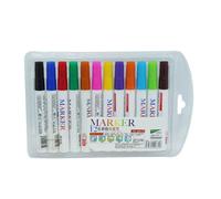 Uonlytech 12 Pièces Marqueurs de Peinture 12 Couleurs en ABS | Usage Scolaire et Projets Créatifs, pour Toile et Céramique, Adapté aux Élèves et Artisans